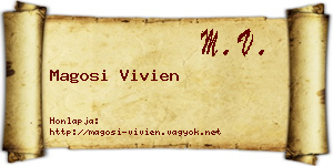 Magosi Vivien névjegykártya